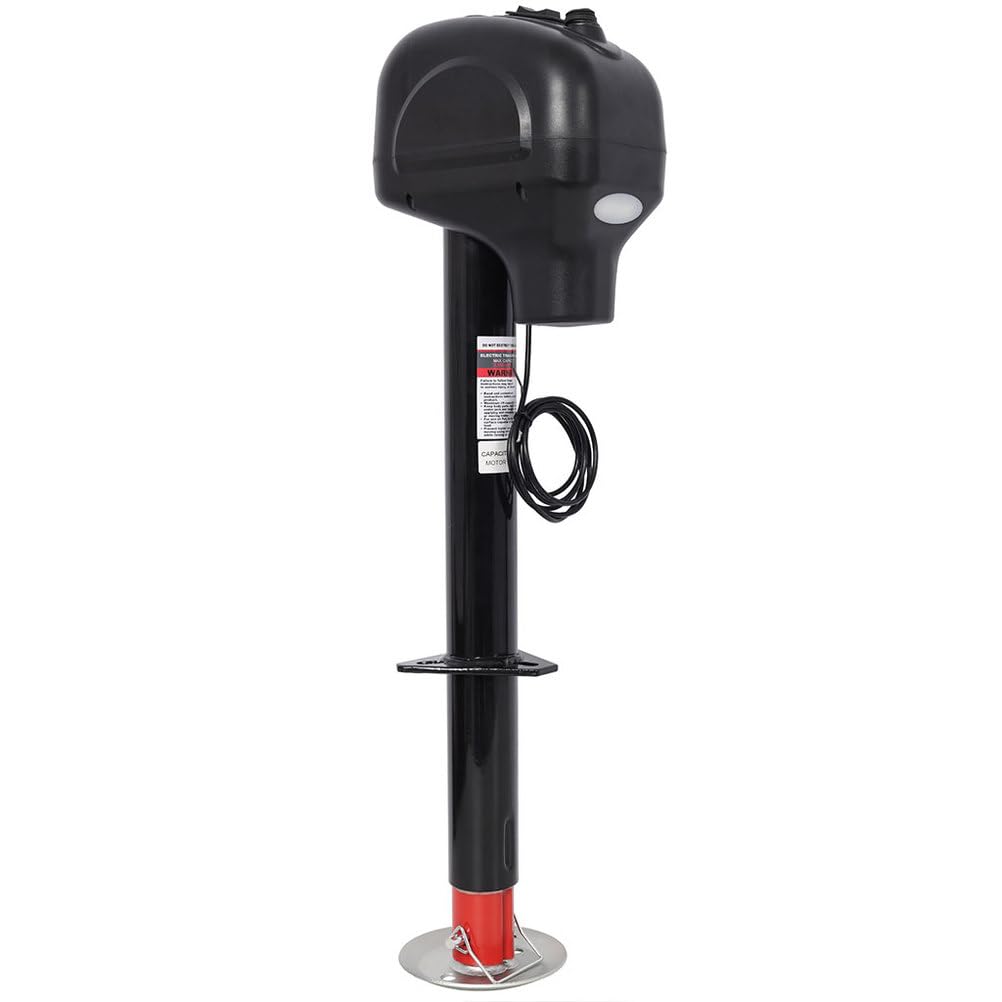 Electric Trailer Jack 3500 LBS 12V DC Power Tongue Jack with Adjustable Drop Leg X7591