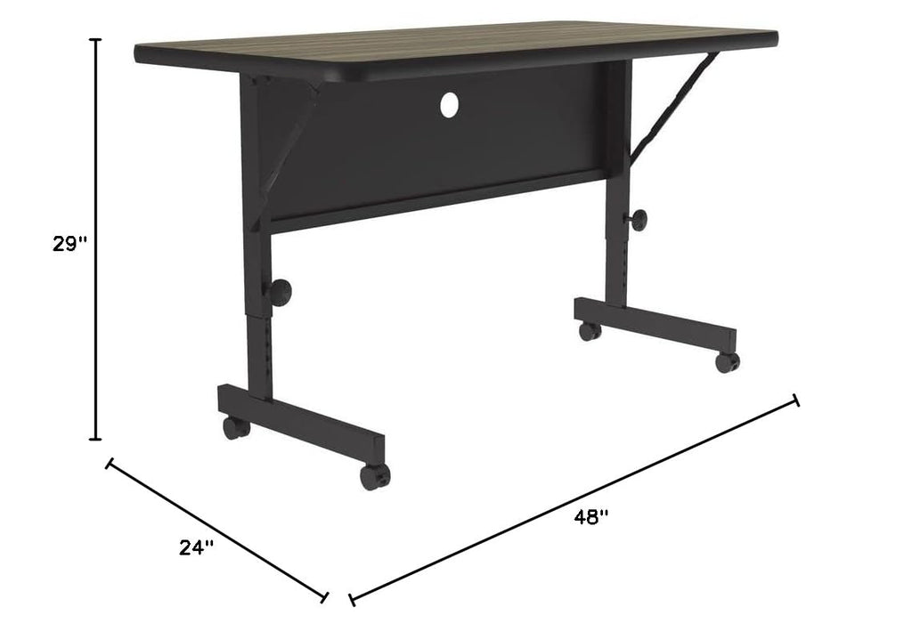 24"x48" Height Adjustable Flip Top Training Table I108