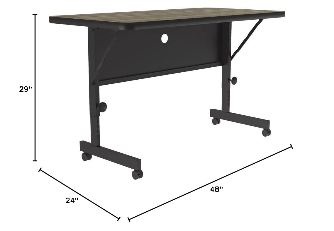24"x48" Height Adjustable Flip Top Training Table I108