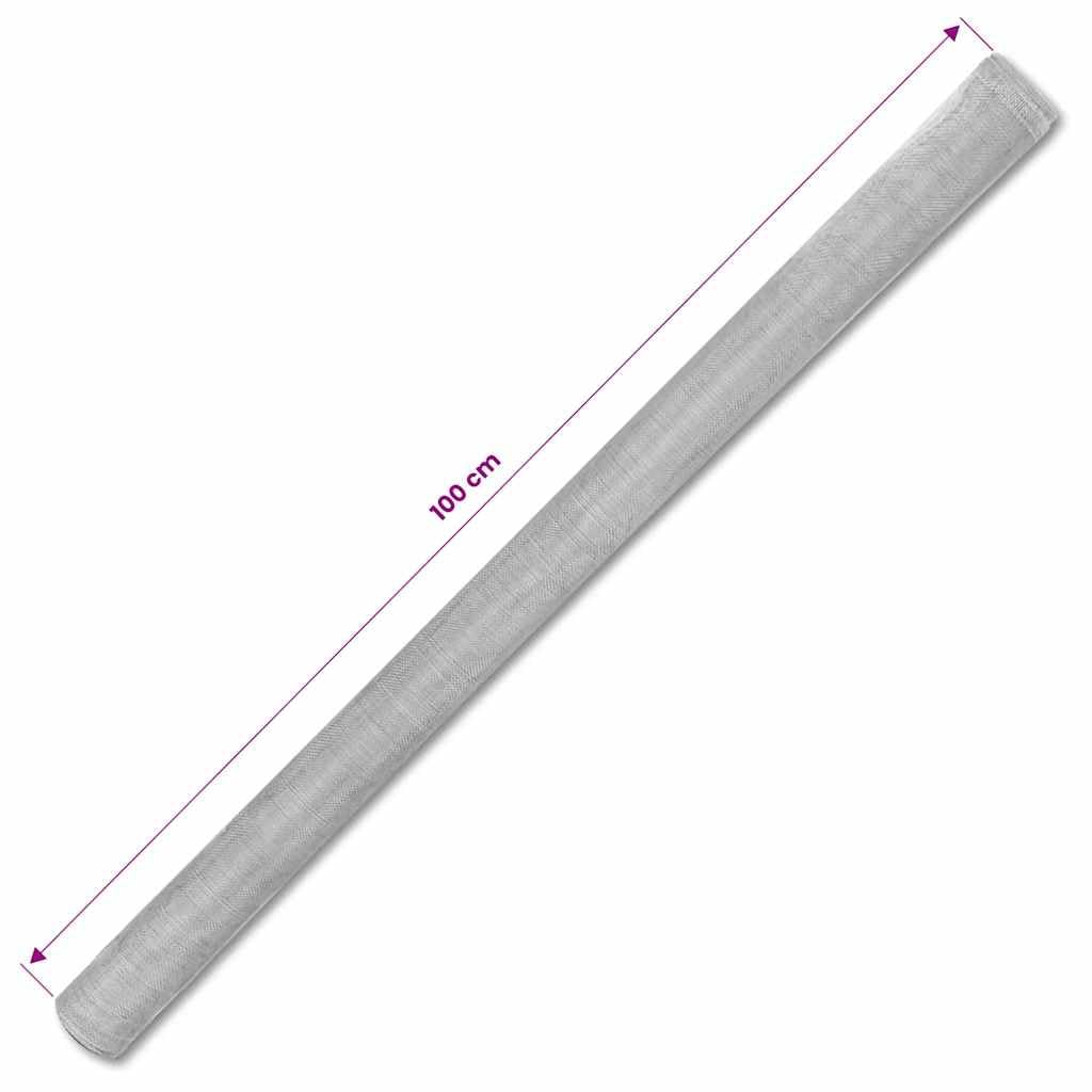 Aluminum Mesh Screen 39.4x196.9 Inches Silver K1841