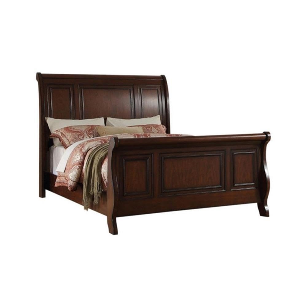 California King Pine Wood Sleigh Bed B54650