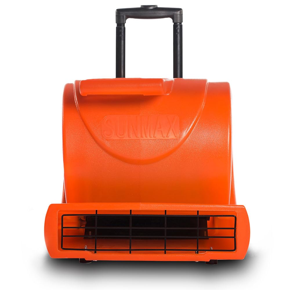 3-Speed 1.3HP 5000 CFM Air Mover Floor Dryer with Telescopic Handle S391
