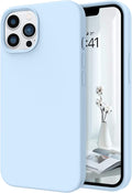 Light Blue Silicone iPhone 13 Pro Max Case Y973
