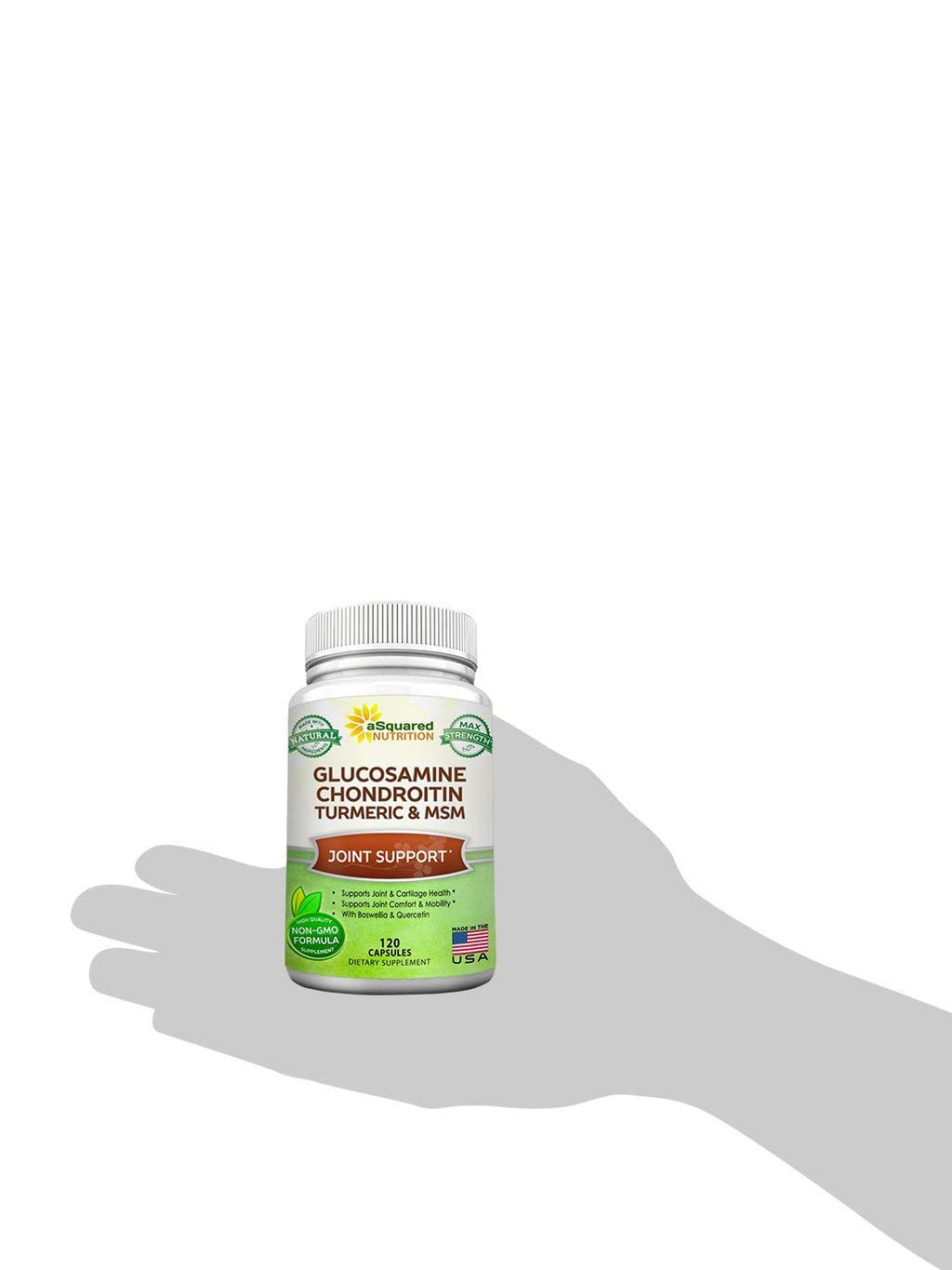 Glucosamine Chondroitin Turmeric MSM Boswellia 120 Capsules Supplement F41767