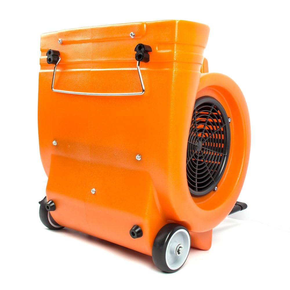 3-Speed 1.3HP 5000 CFM Air Mover Floor Dryer with Telescopic Handle S391