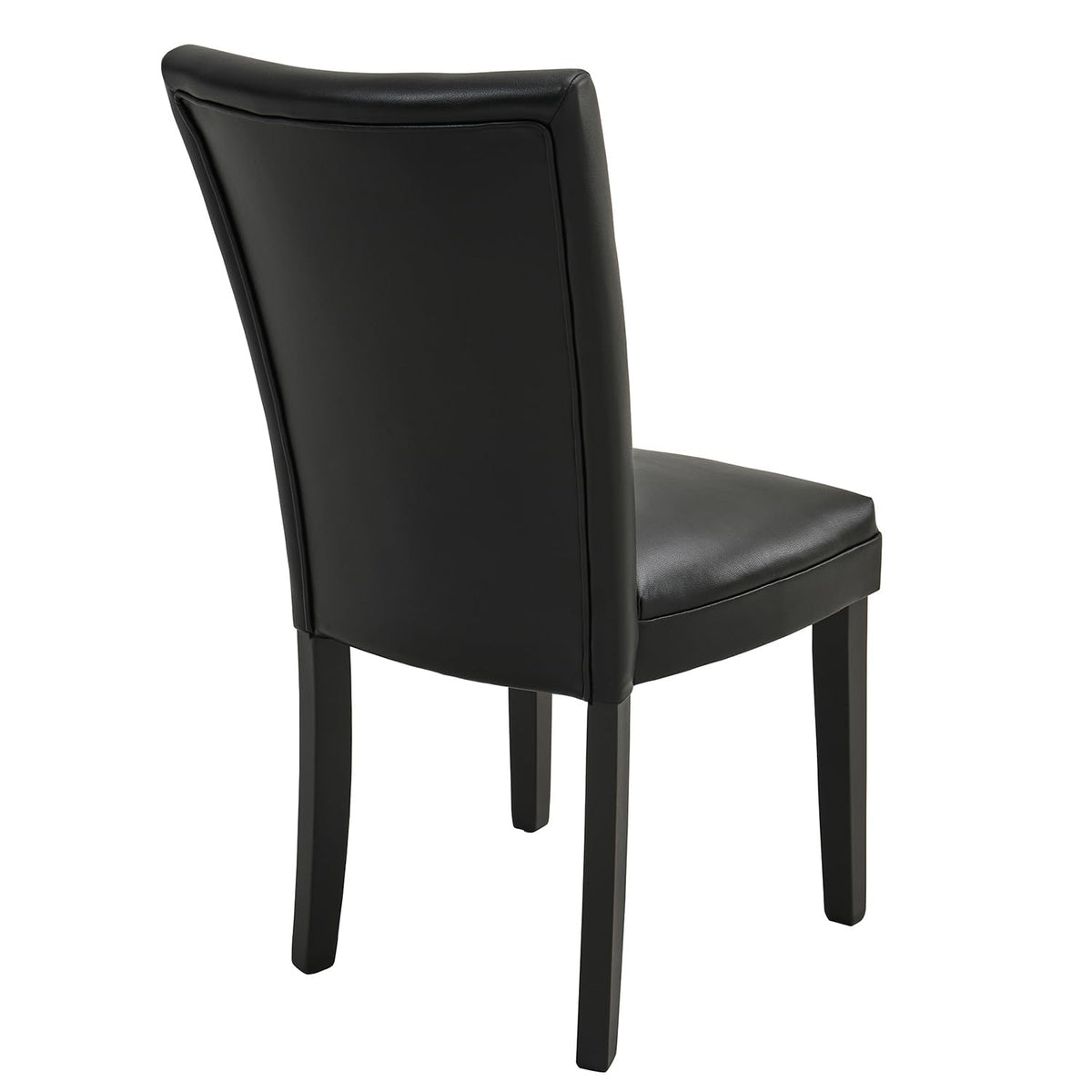 Set of 8 Black Faux Leather Upholstered Dining Chairs U399115