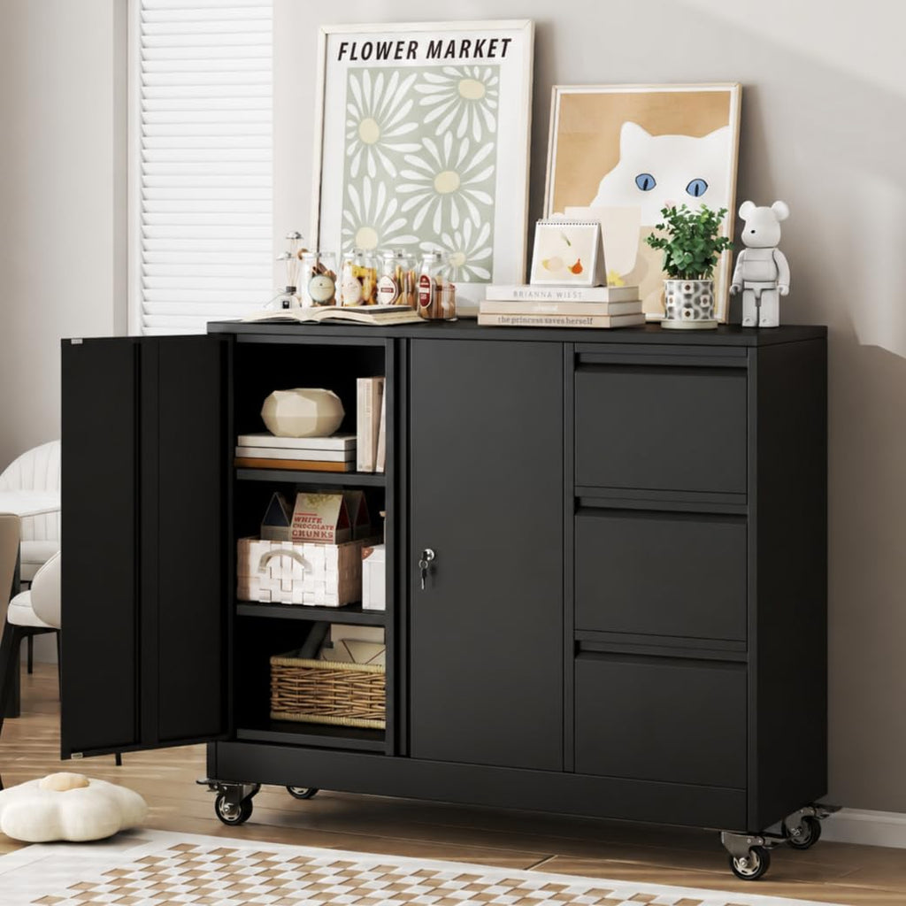 3 Drawer Rolling File Cabinet F740950