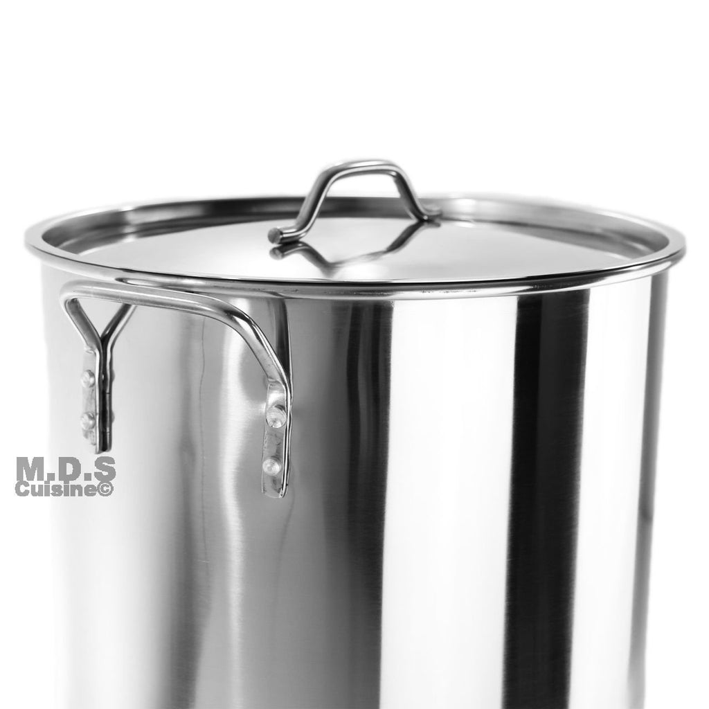 40QT Stainless Steel Stock Pot with Lid P6939