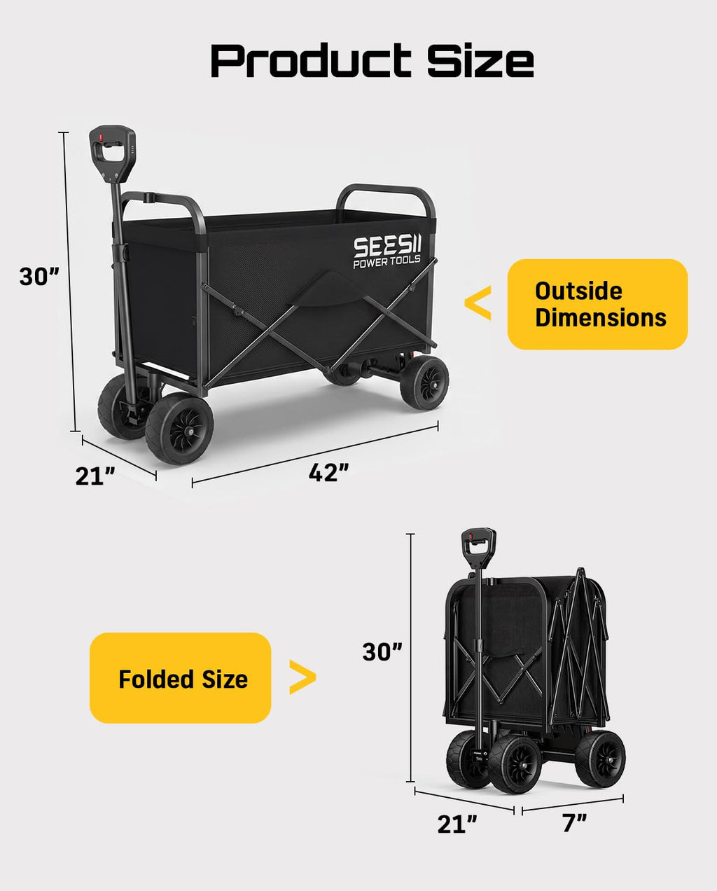 Electric Wagon Cart with 2 x 4.0Ah Batteries I91484