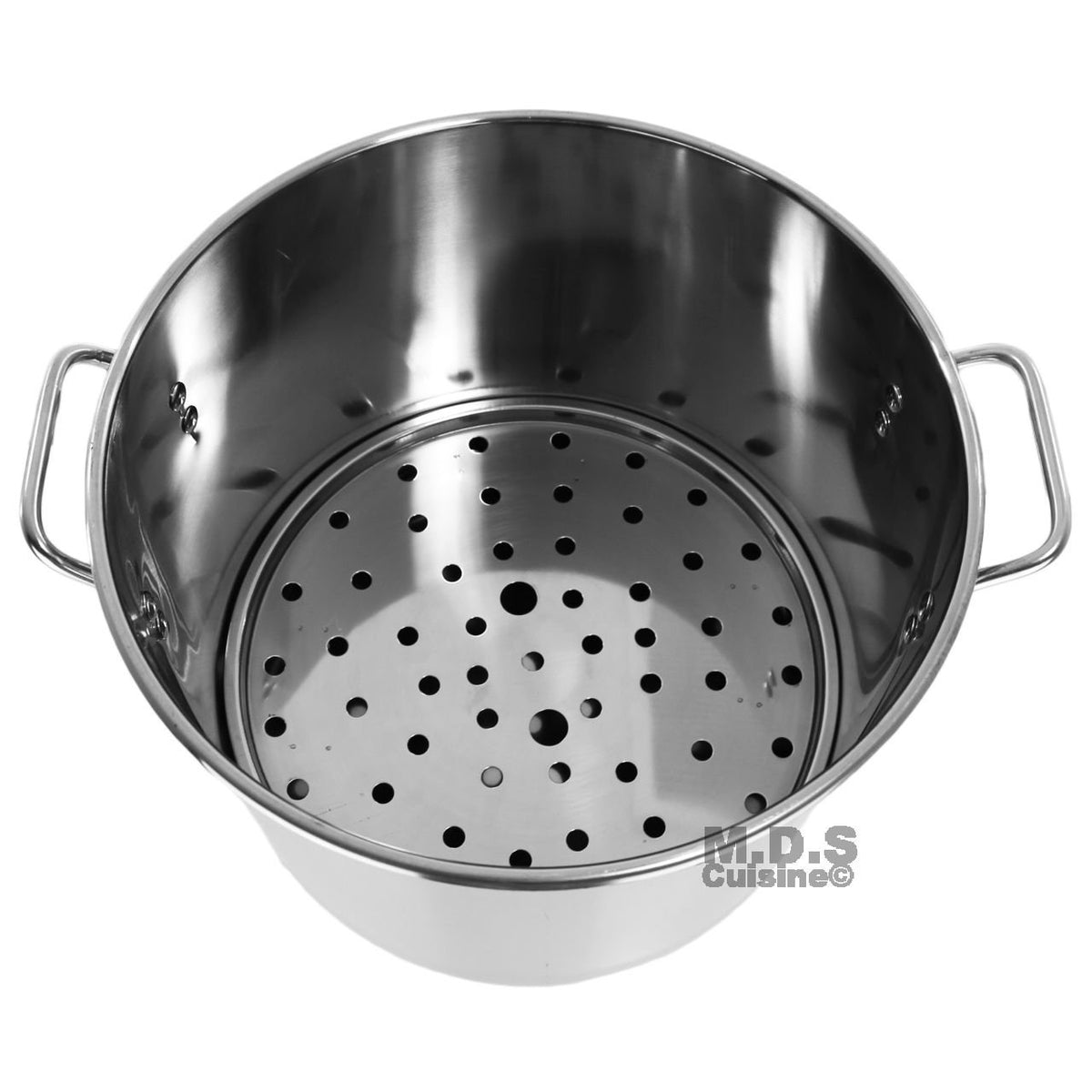 40QT Stainless Steel Stock Pot with Lid P6939