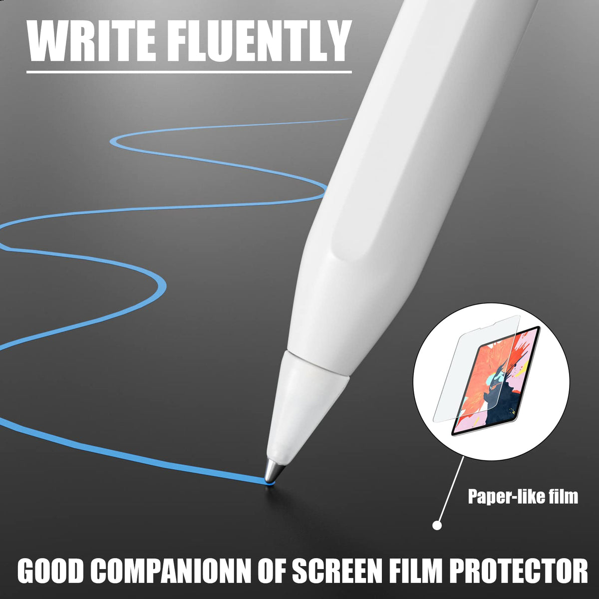 Fine Point Pencil Tips for Apple Pencil 1st 2nd Generation USB-C, White G181786