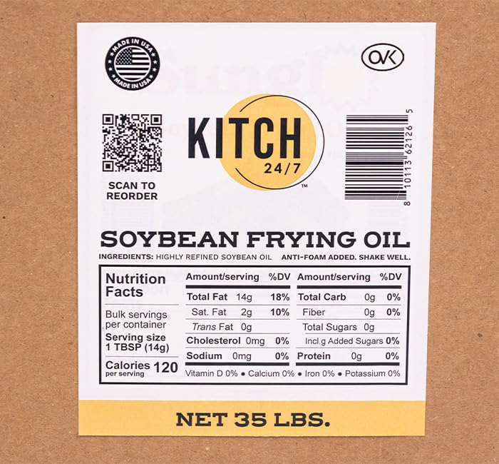 Commercial Soybean Frying Oil, 35 Pounds M274