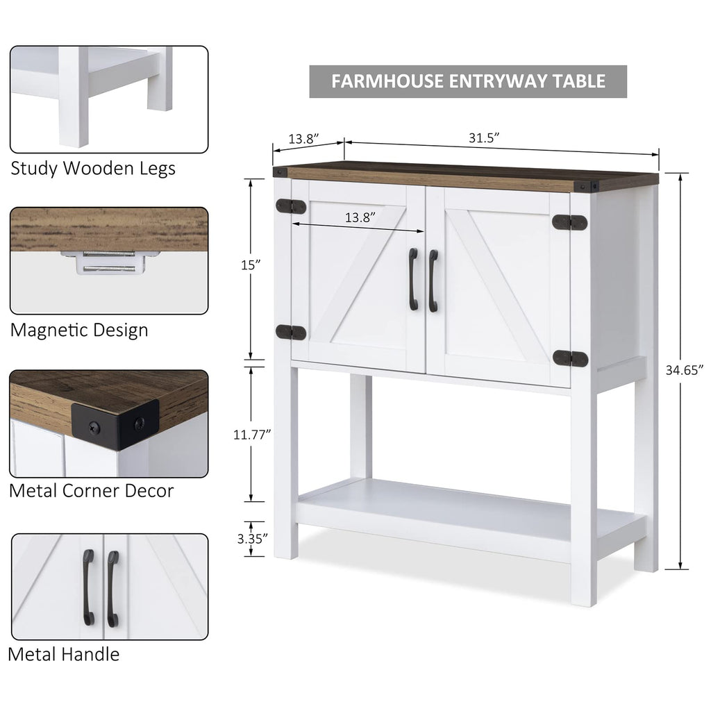 White Console Table U176645