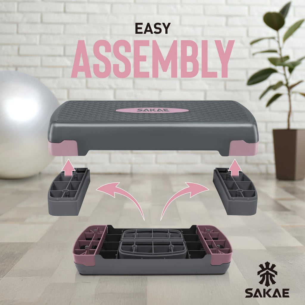 Adjustable Stepper Set with Dumbbells Z593