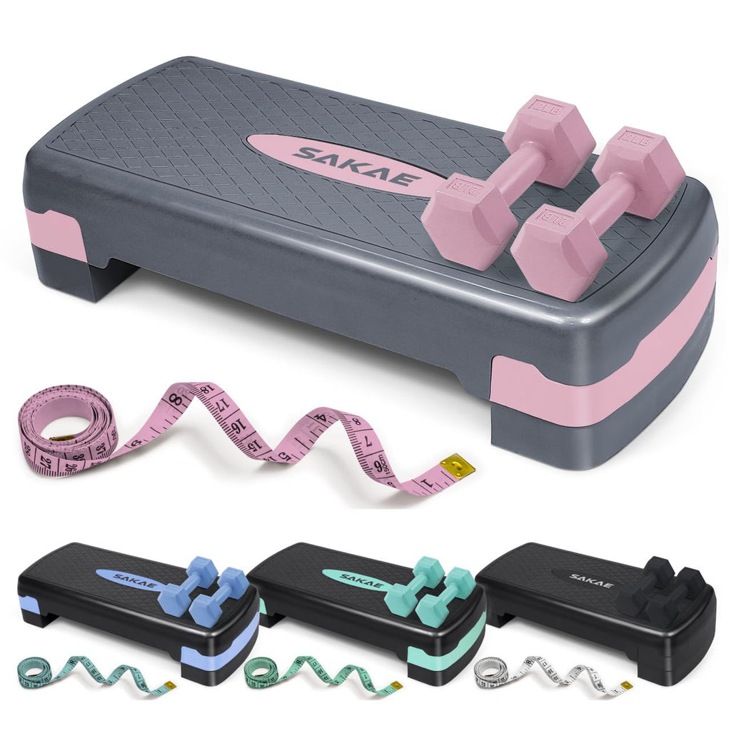 Adjustable Stepper Set with Dumbbells Z593