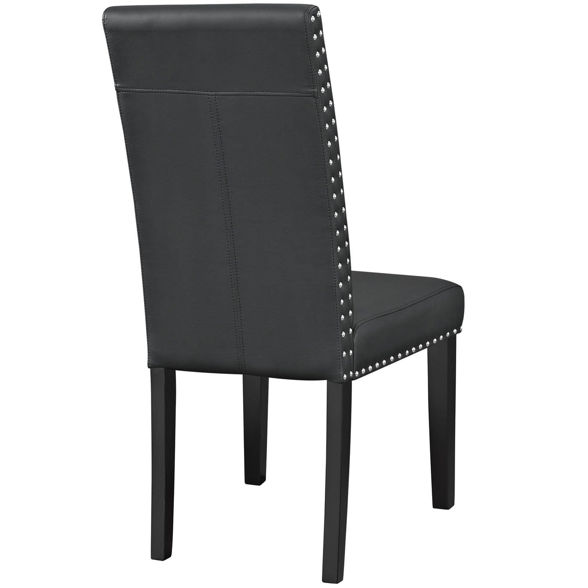 Black Faux Leather Dining Chair Q63429