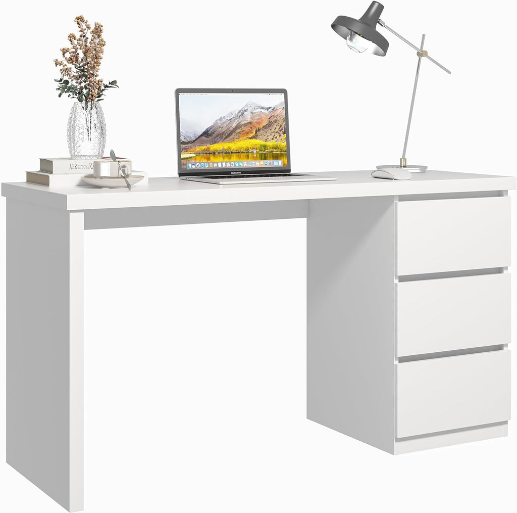 White Desk with Drawers T815