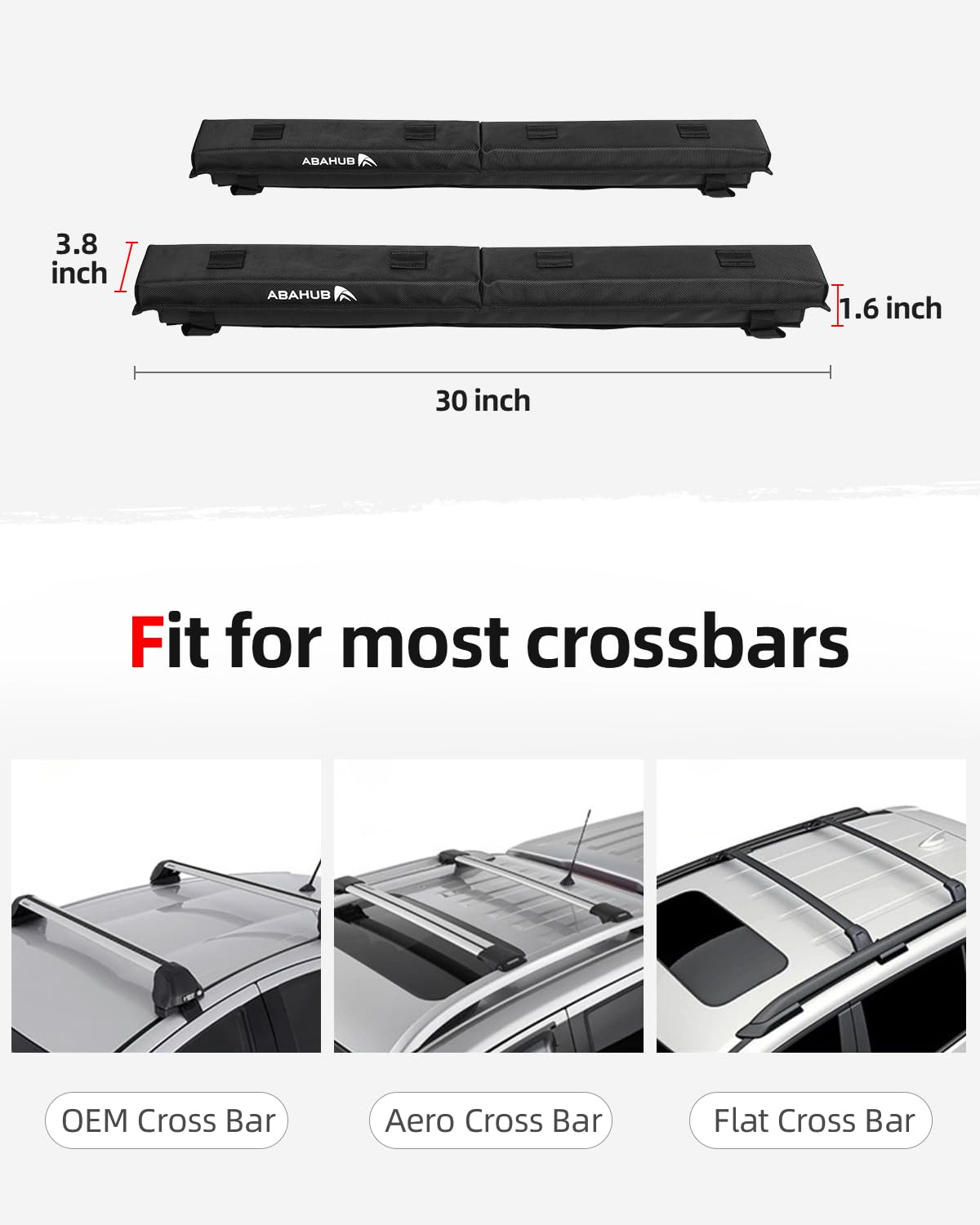 Soft Roof Rack Pads 30 Inch W207