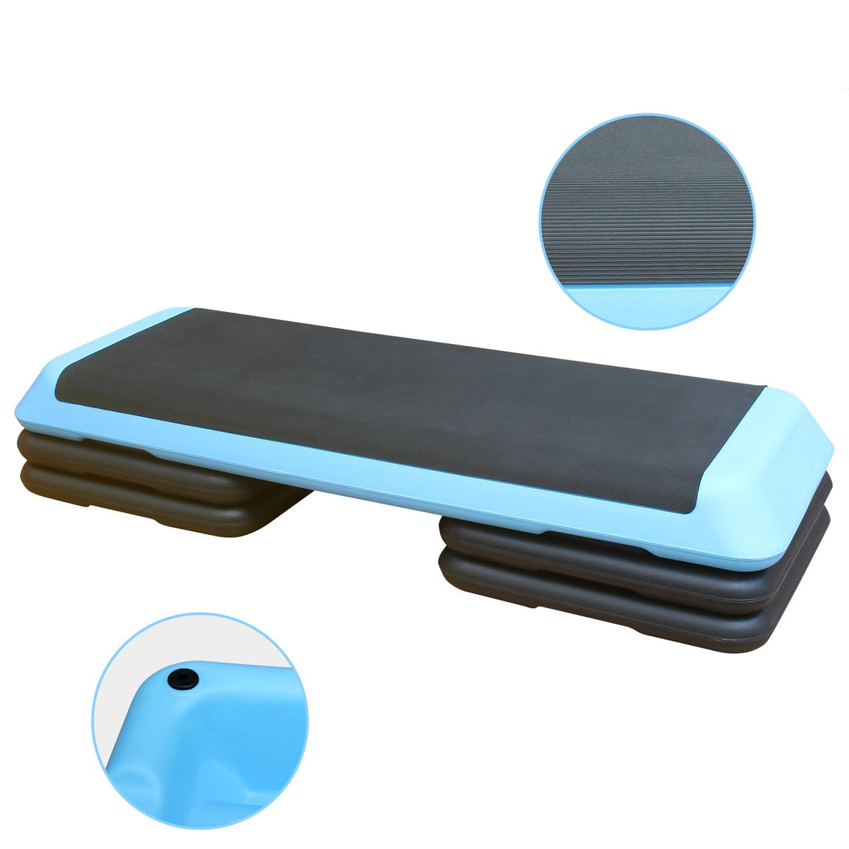 Adjustable Height Aerobic Step Platform with 4 Risers X7038
