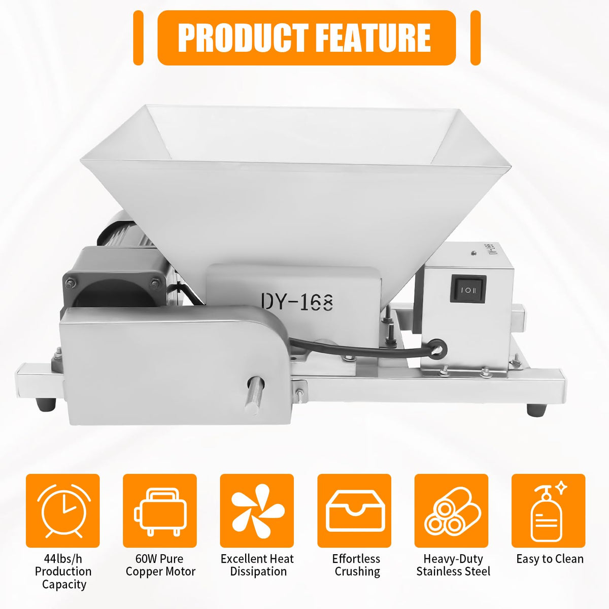 4L Stainless Steel Electric Fruit Crusher C148