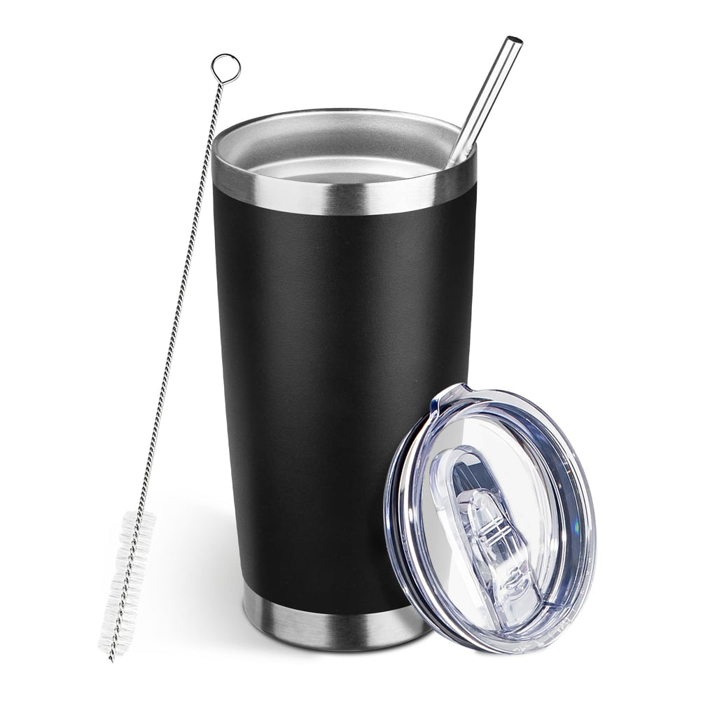20oz Insulated Tumbler with Lid Straw X3407