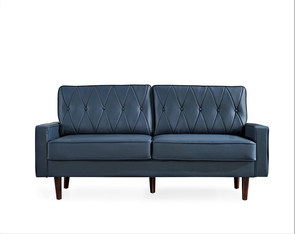 Blue Faux Leather Sofa M894547
