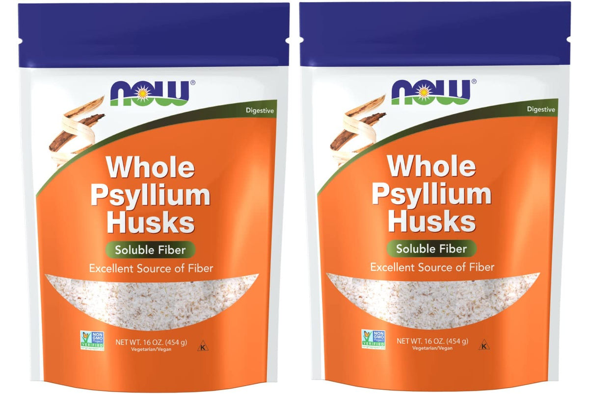 Psyllium Husks Whole 16 Oz Pack of 2 O449