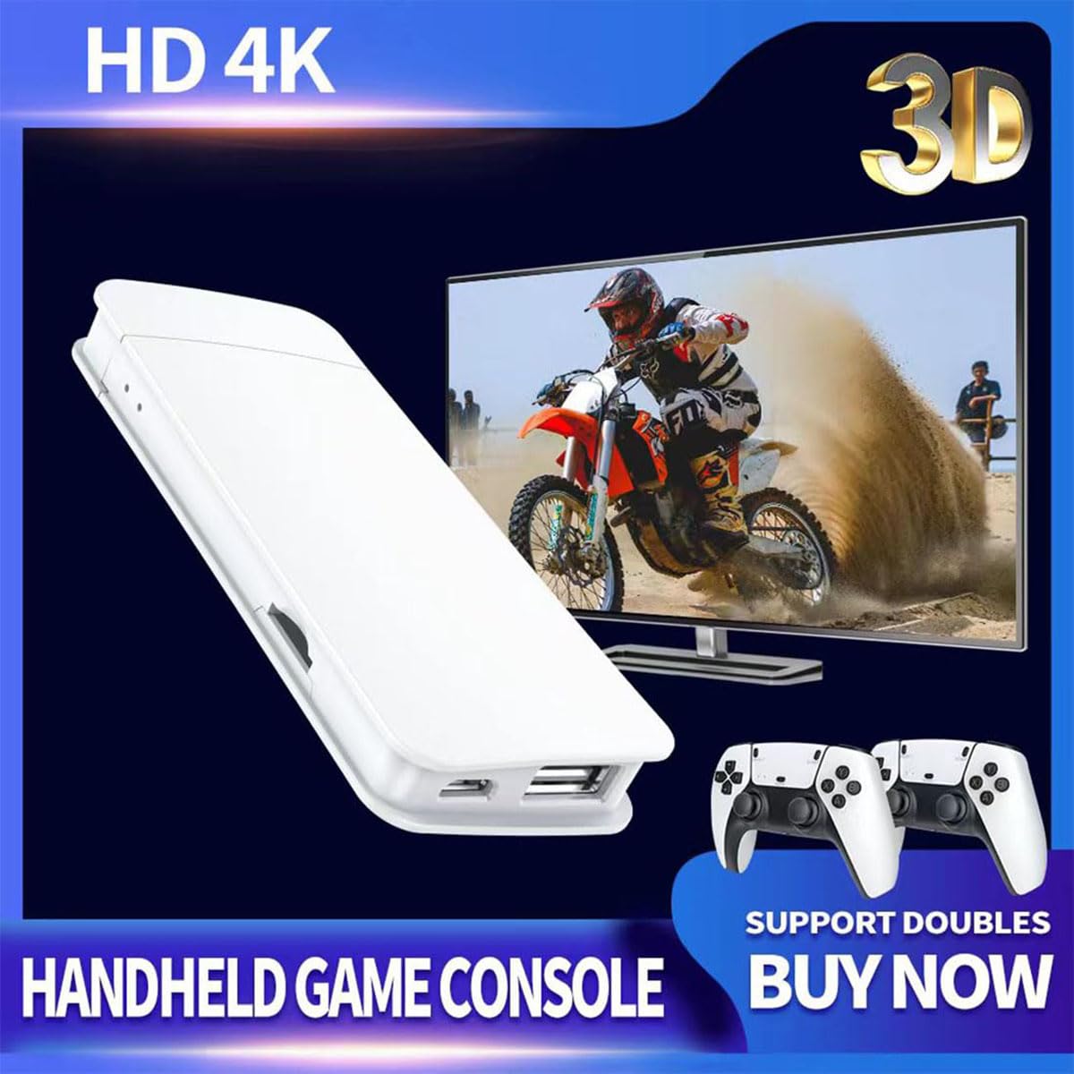 Retro Game Stick 4K HDMI Wireless Controller 128G J412780