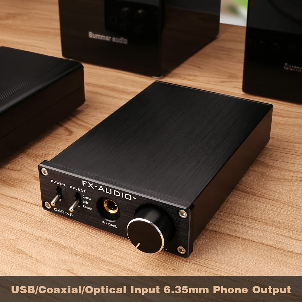 Black 24Bit/96KHz Digital Audio Decoder Headphone Amplifier P37740