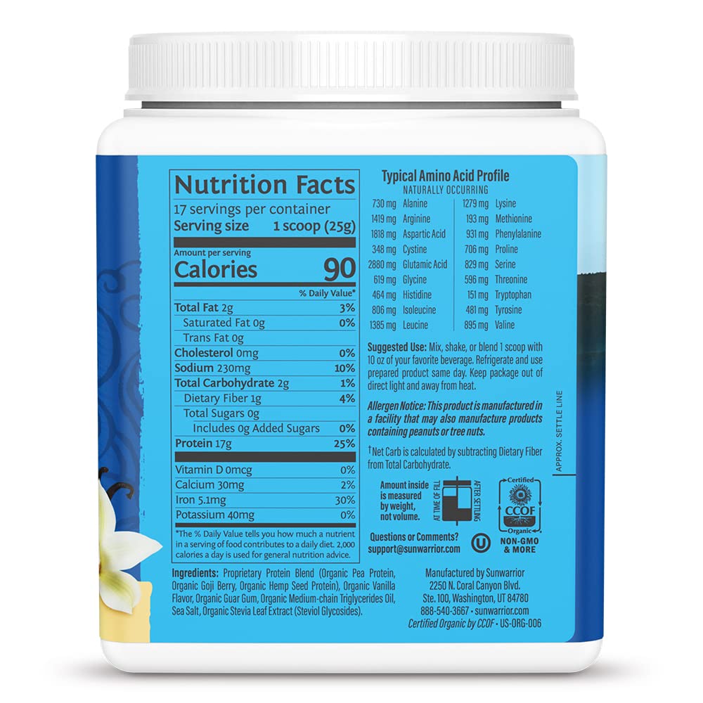 Vanilla Plant Based Protein Powder with BCAA F67004