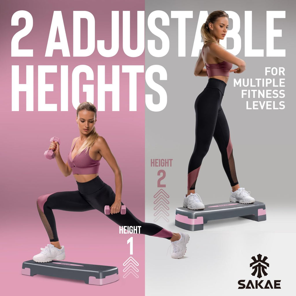 Adjustable Stepper Set with Dumbbells Z593