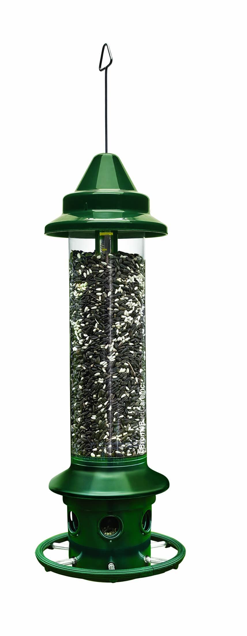 Green Squirrel-Proof Bird Feeder and 20-Pound Bag Wild Bird Food L680889