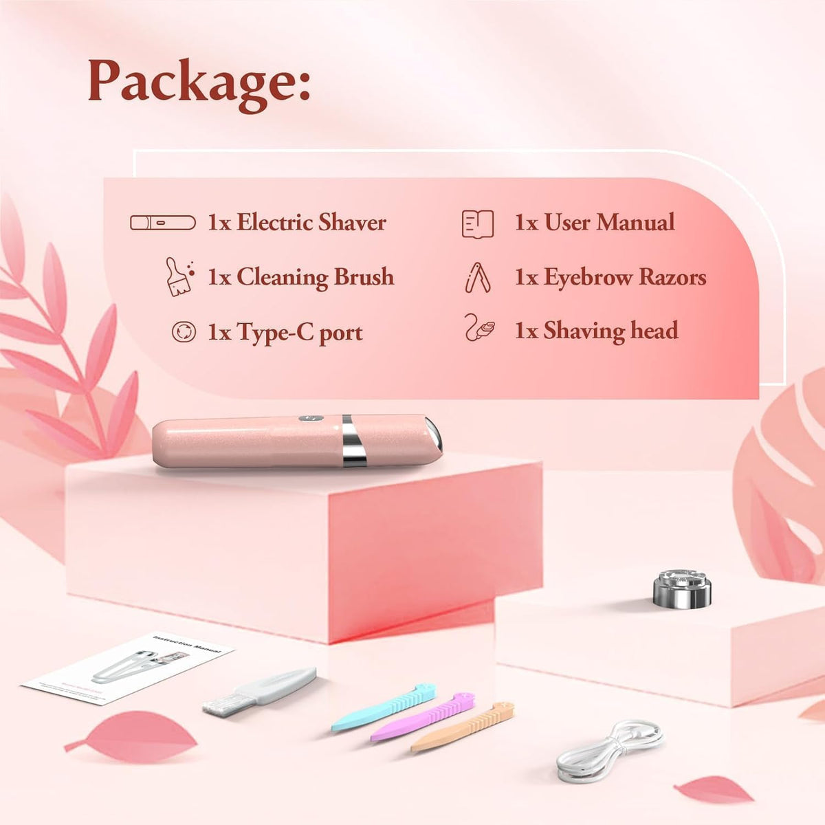 2 in 1 USB Rechargeable Epilator Z657