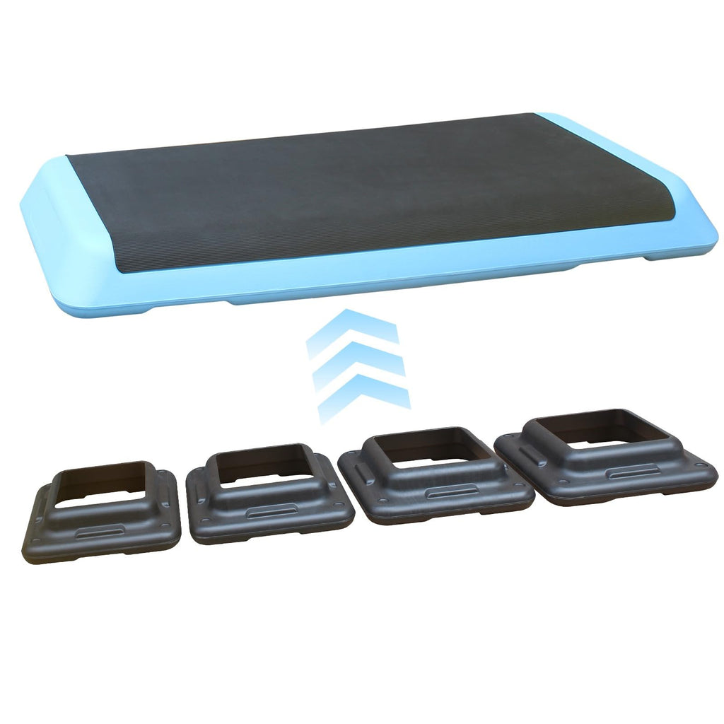 Adjustable Height Aerobic Step Platform with 4 Risers X7038