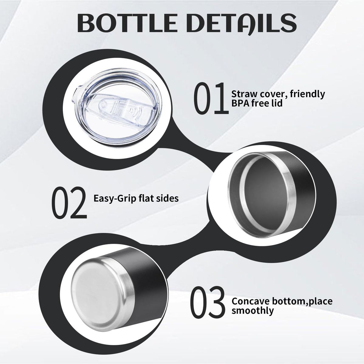 20oz Insulated Tumbler with Lid Straw X3407