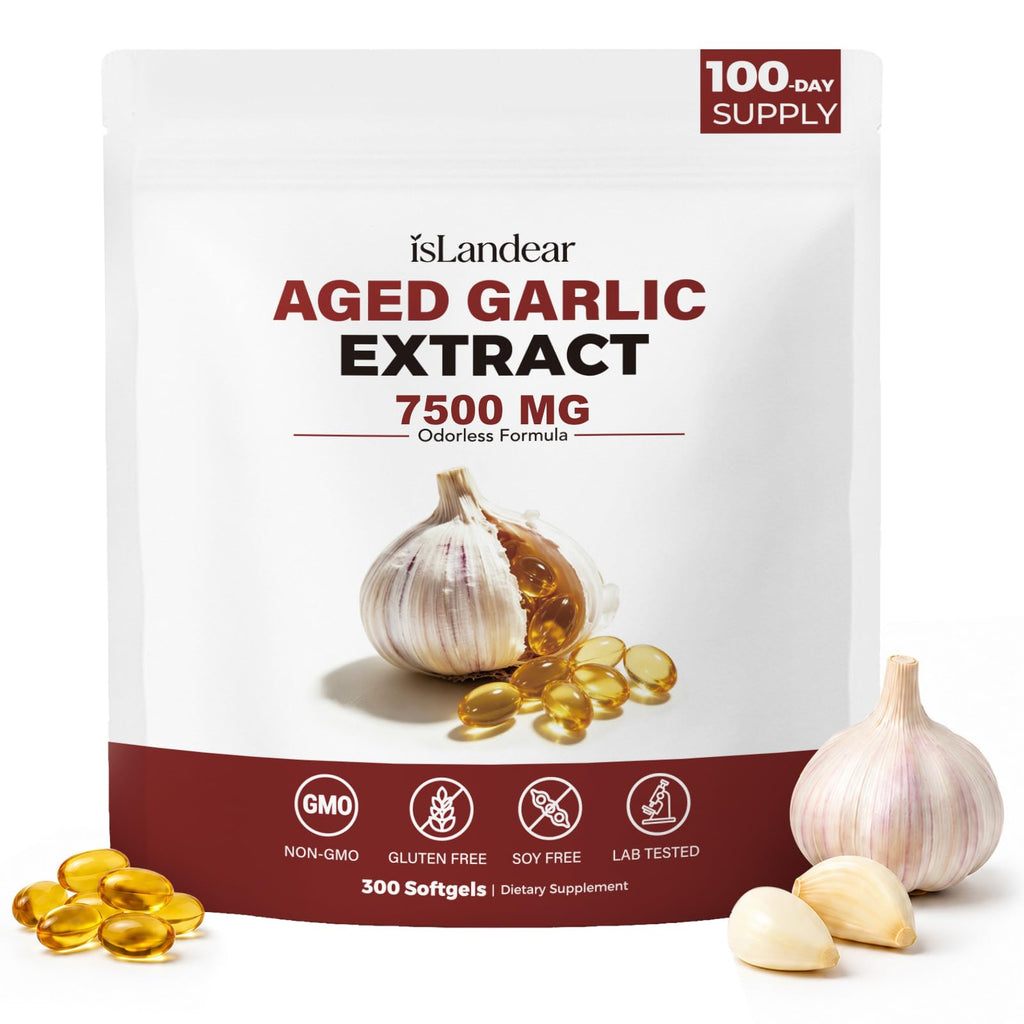 Odorless Aged Garlic Extract 7500mg 300 Softgels L9599