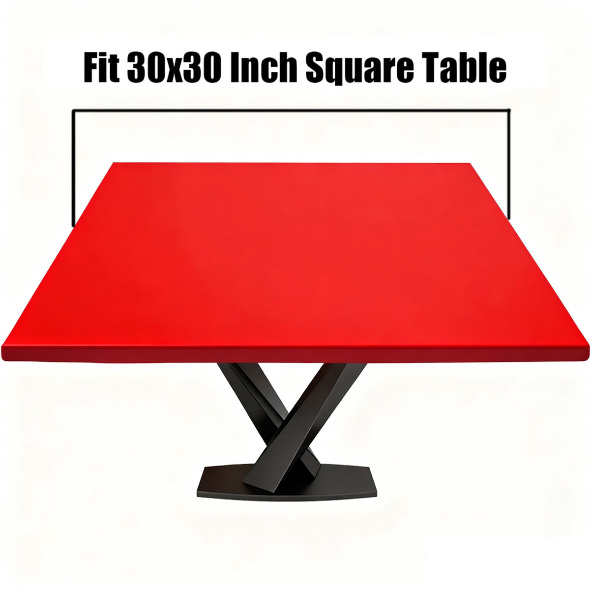 Elastic Edge Polyester Fitted Tablecloth for 30"x30" Square Table M3013