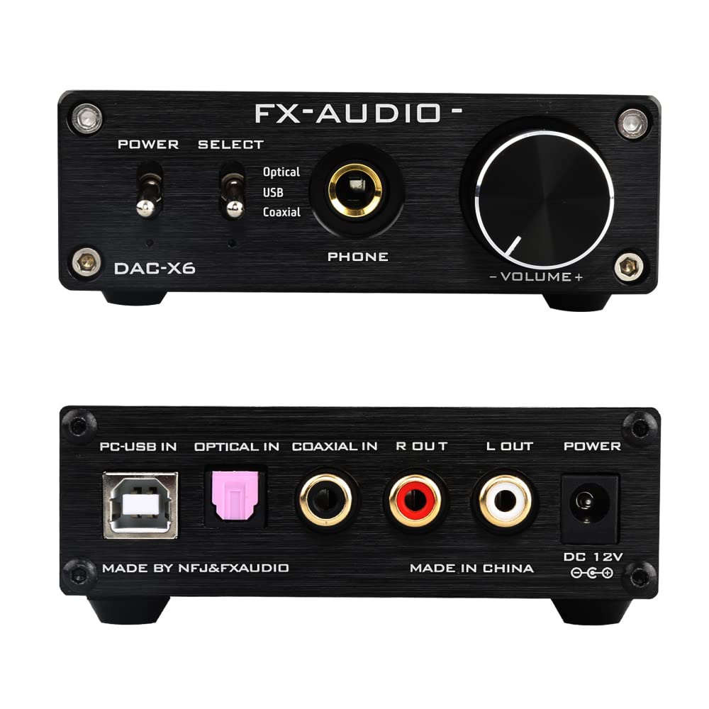 Black 24Bit/96KHz Digital Audio Decoder Headphone Amplifier P37740