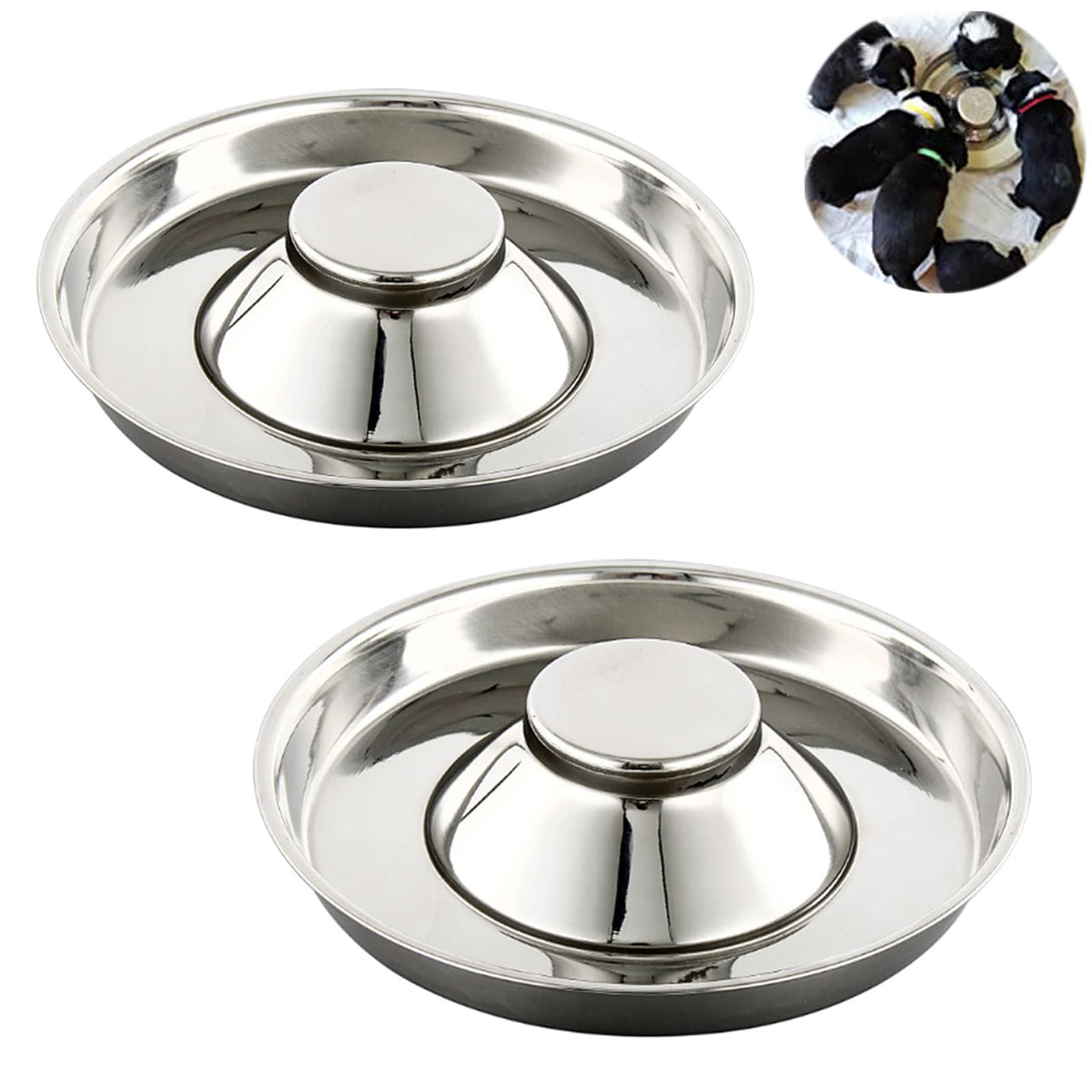 Stainless Steel Puppy Weaning Bowls A723166