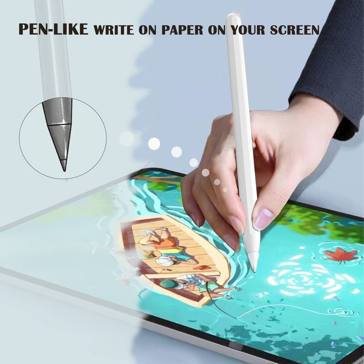 Fine Point Pencil Tips for Apple Pencil 1st 2nd Generation USB-C, White G181786