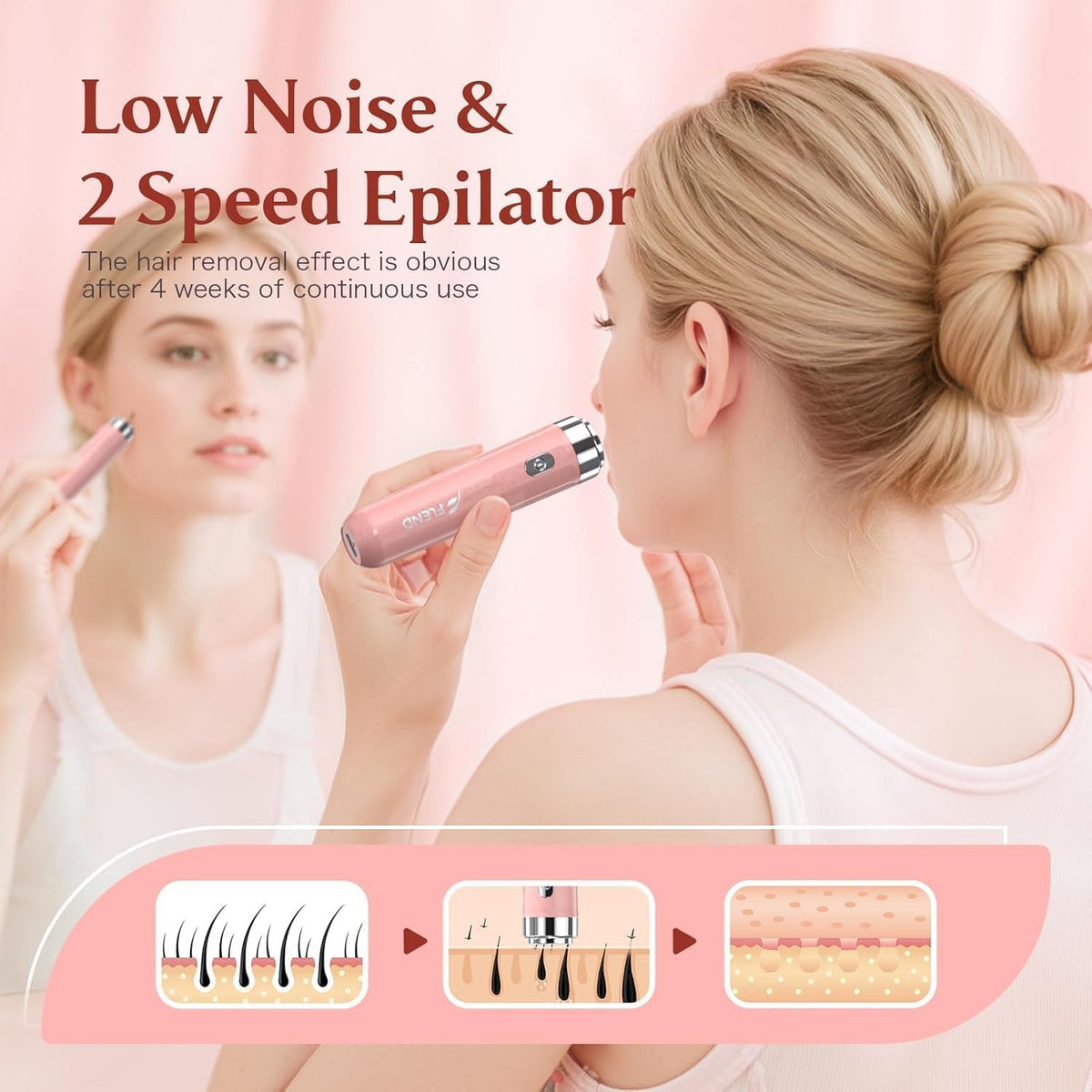 2 in 1 USB Rechargeable Epilator Z657