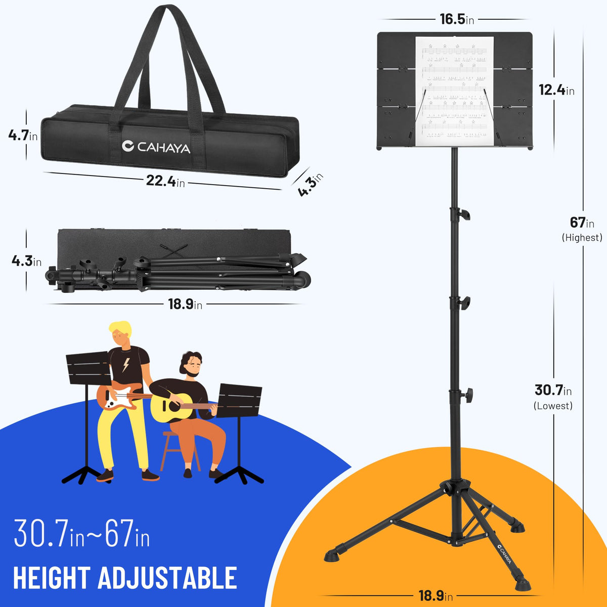 Foldable Portable Sheet Music Stand C927
