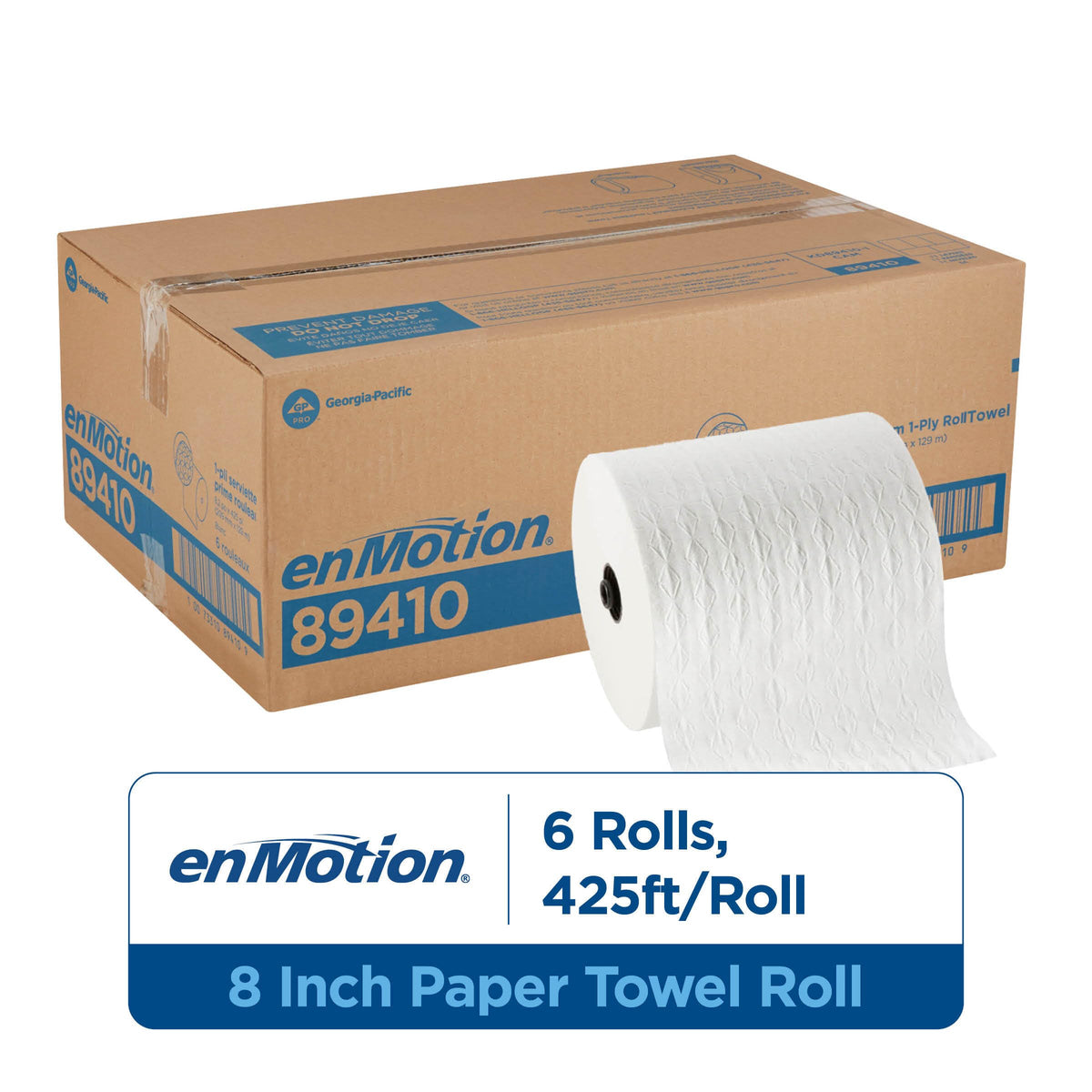 8 in 425 Linear Feet White Paper Towel Roll N5350