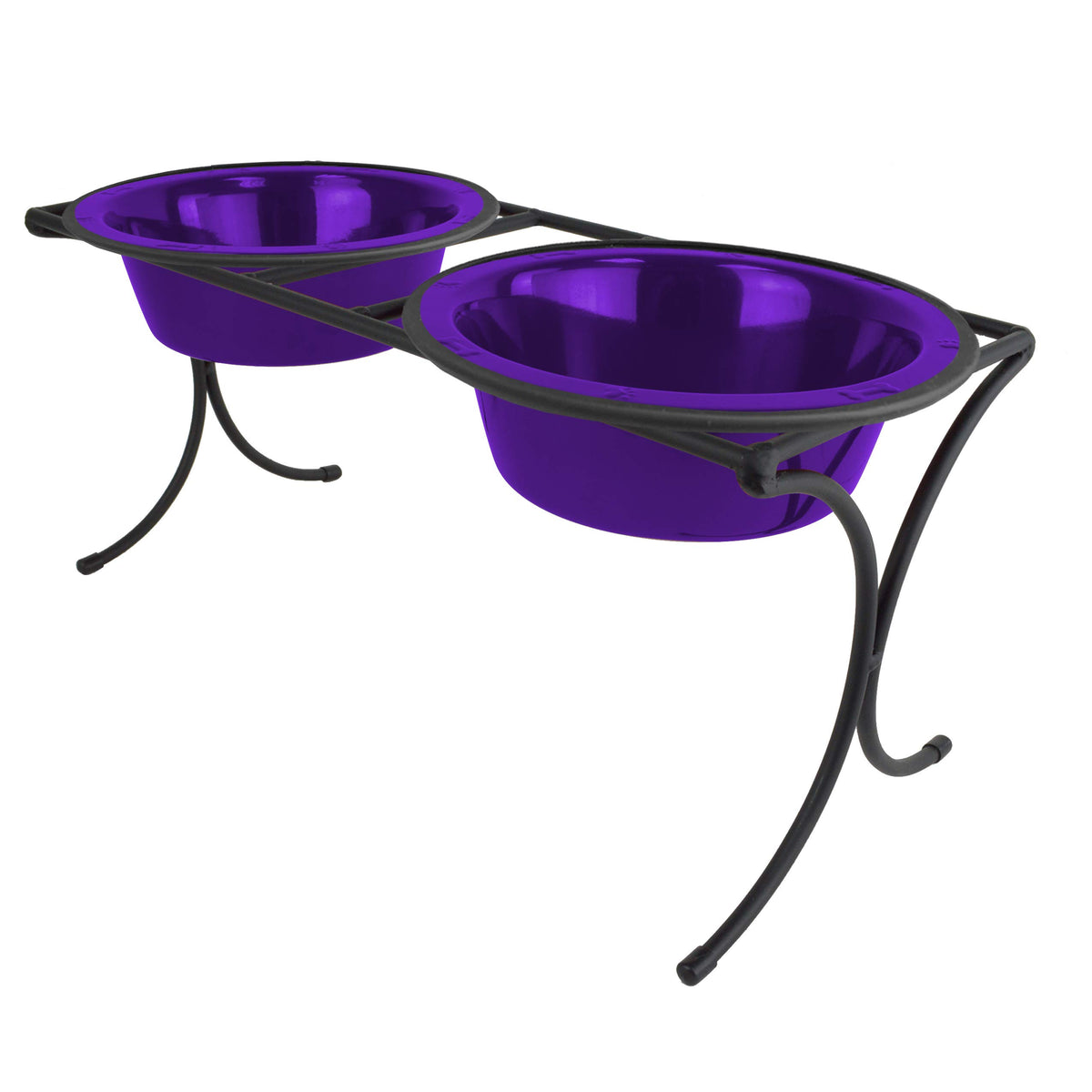 Stainless Steel Dog Bowls Double Diner Feeder I1561