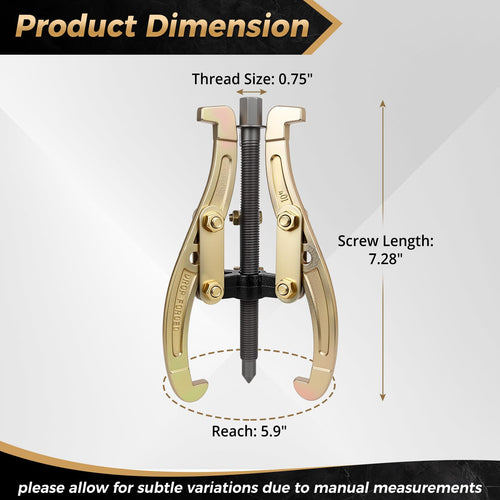 10 Inch 3 Jaw Puller with Reversible Jaws S5019