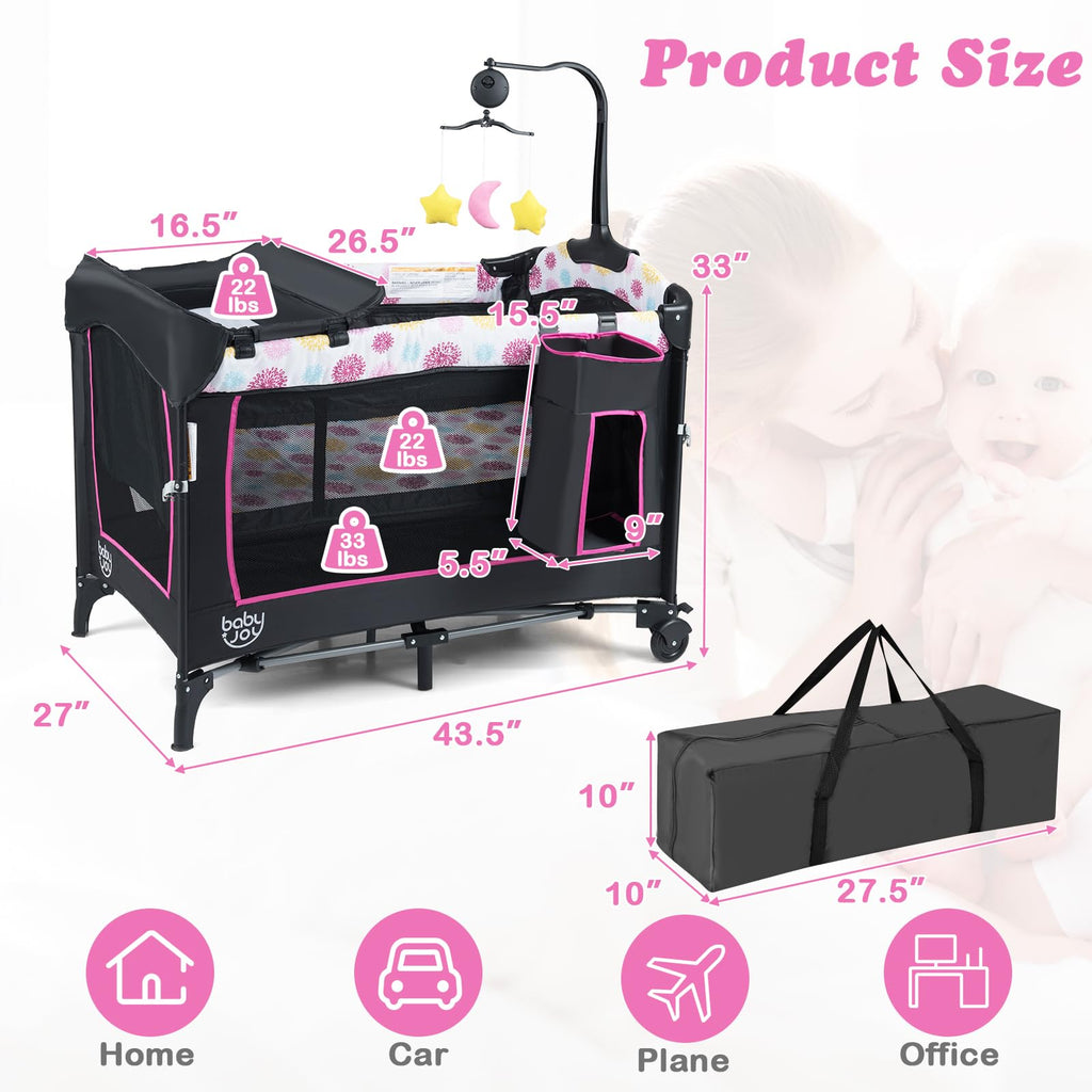 4 in 1 Pink Pack and Play N692172
