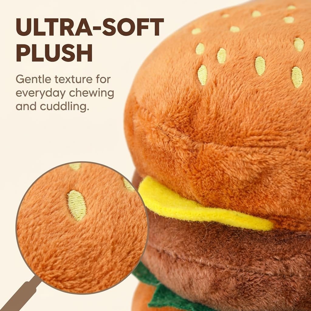 Hamburger Shape Dog Squeaky Toy G302