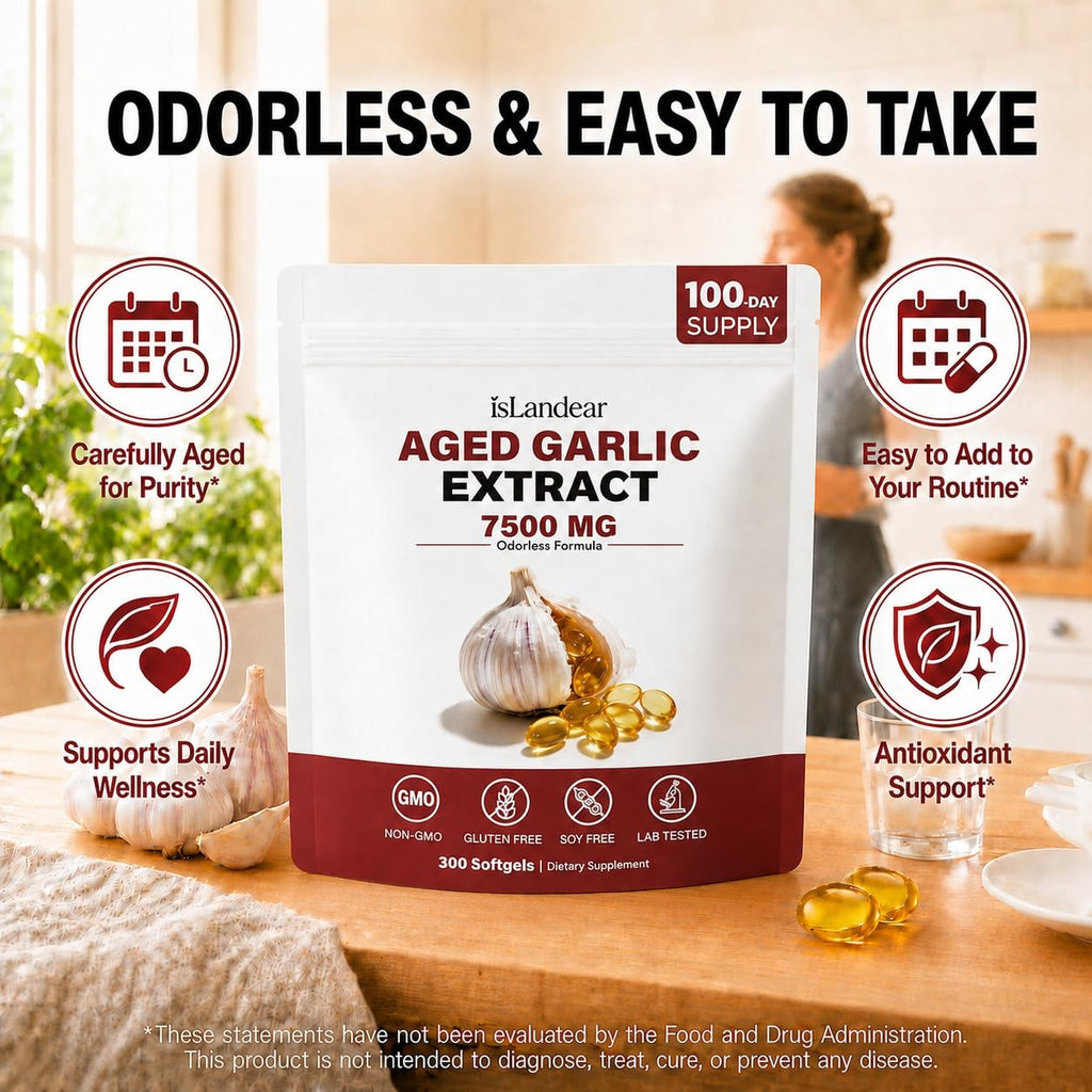 Odorless Aged Garlic Extract 7500mg 300 Softgels L9599