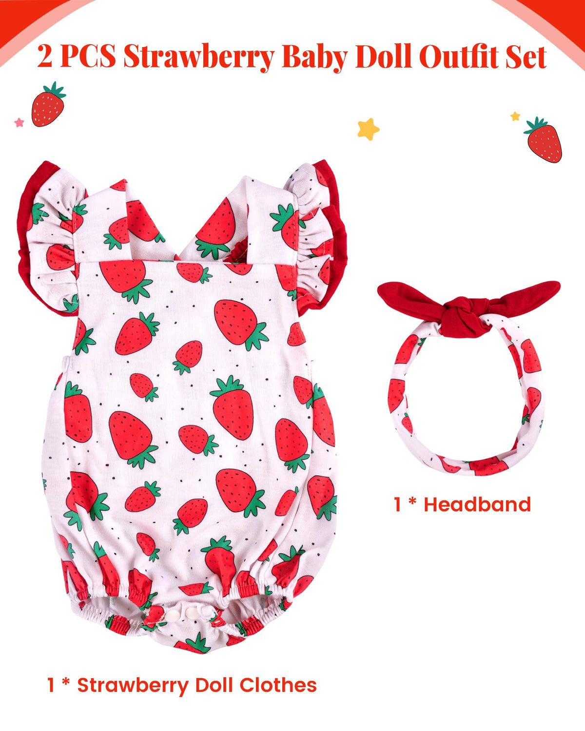 18-20 Inch Doll Clothes Strawberry Outfit Z767273
