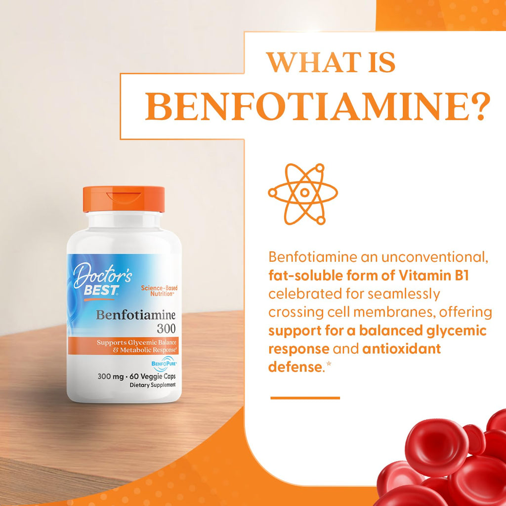 Benfotiamine 300mg Vegan 60 Veggie Caps G2051